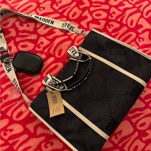 Steve Madden Large Canvas Tote with Strap